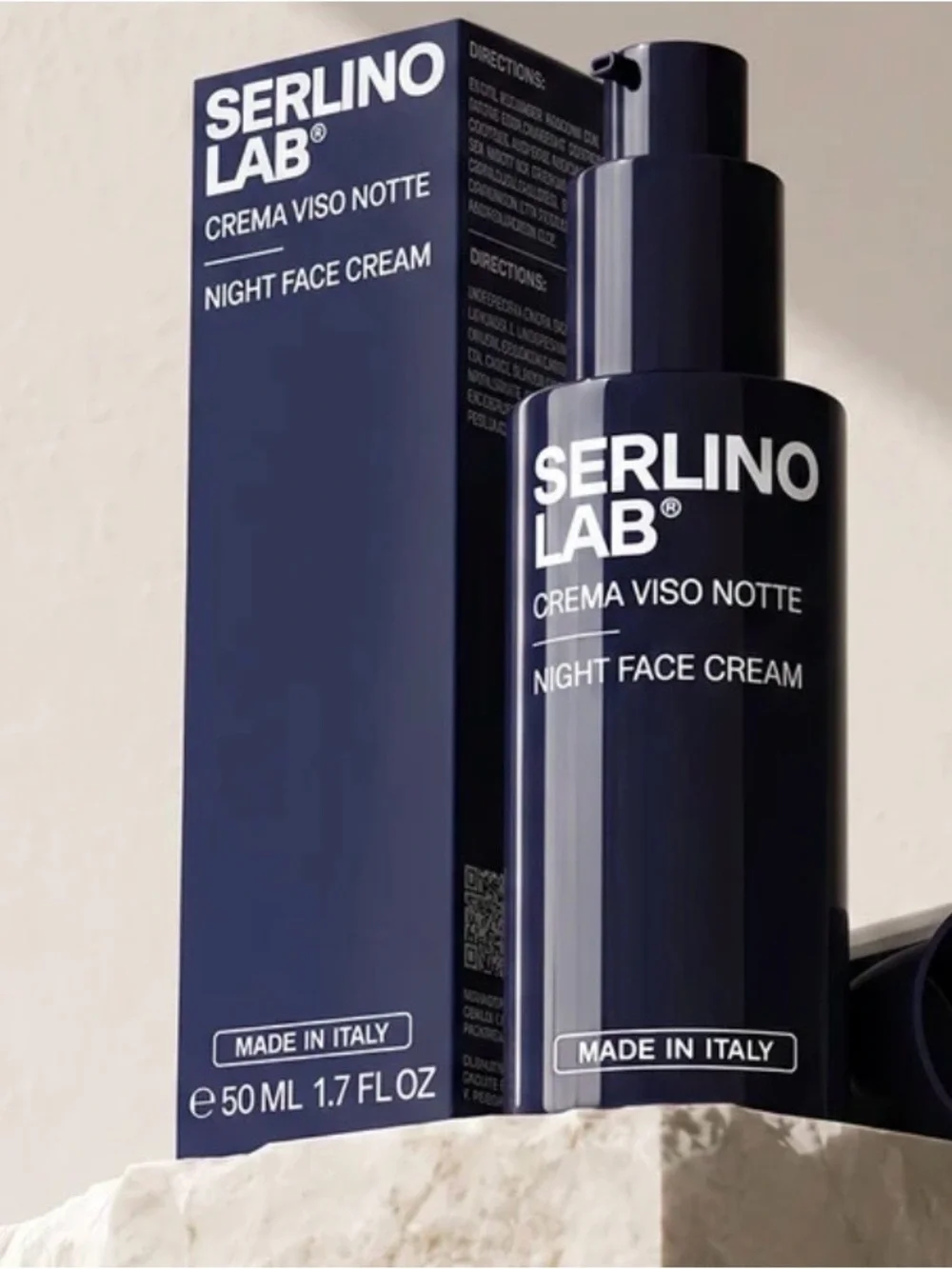 Serlino Lab Face Men’s Night Cream Moisturizer With Retinol Hyaluronic - New